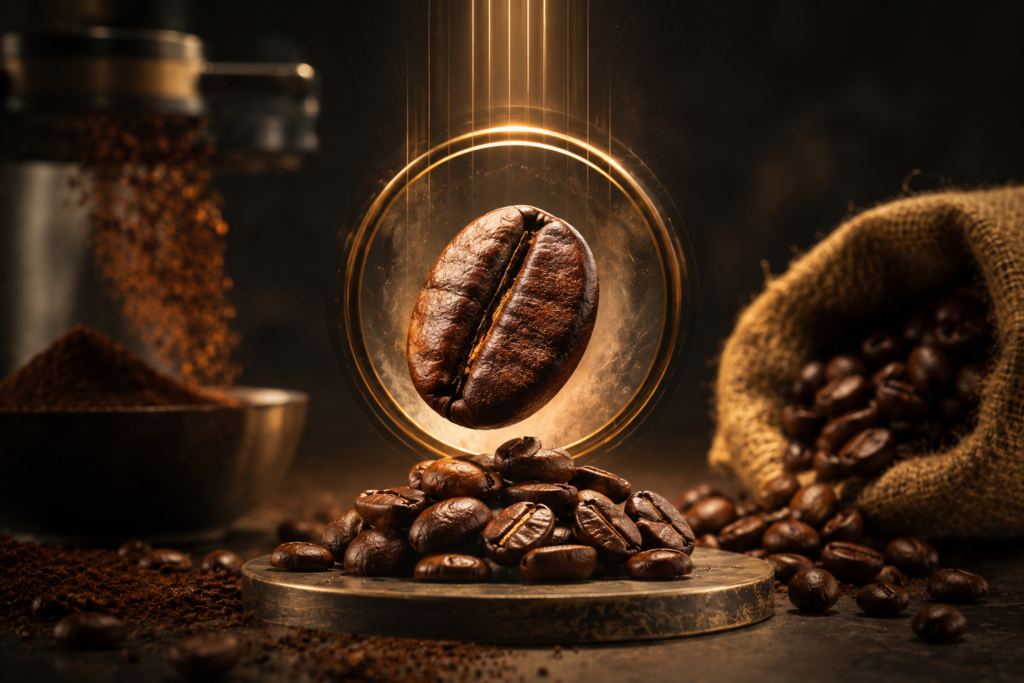 Premium roasted coffee beans selection for mastering a Chilled Einspänner Coffee Recipe